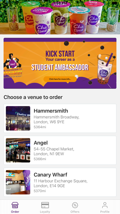 Chatime U.K. Screenshot