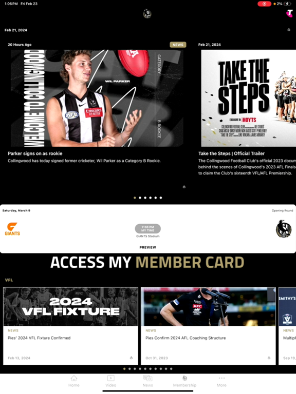 Screenshot #4 pour Collingwood Official App