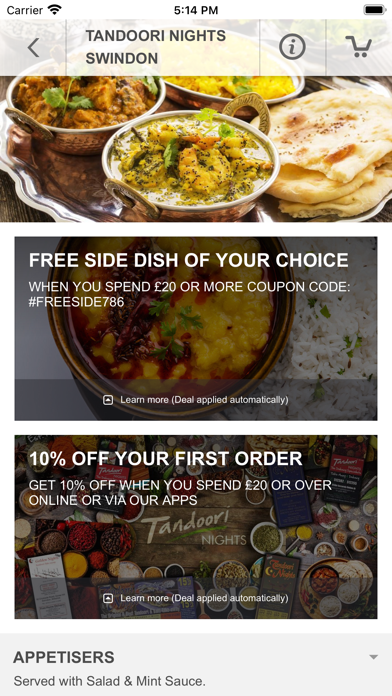 Screenshot #3 pour Tandoori Nights Swindon