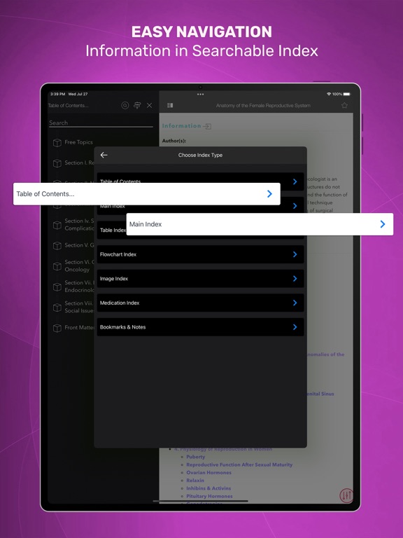 Current Diag & Treat. Ob & Gyn iPad screenshot 6 - Medical app