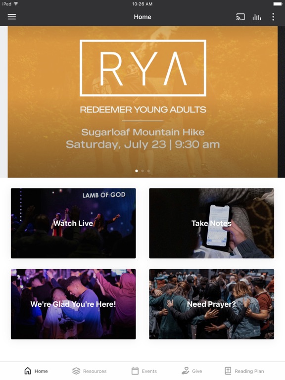MyCOR: Church of the Redeemer iPad screenshot 1 - Lifestyle app