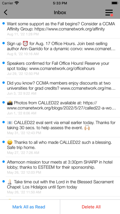 Catholic Campus Ministry Screenshot