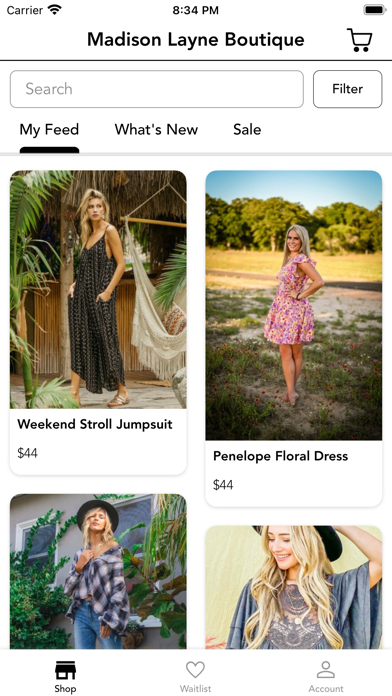 Madison Layne Boutique Screenshot