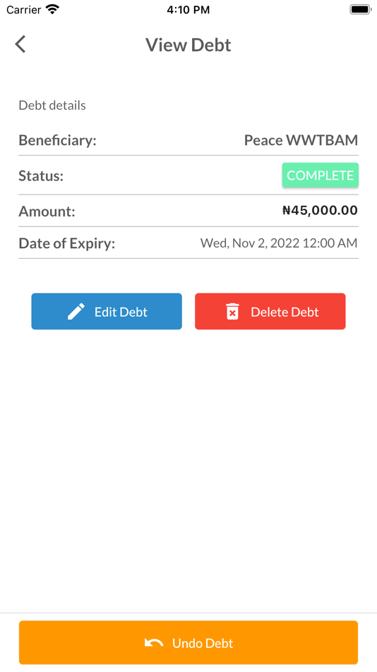 #8. Debt_Manager (iOS) 由: Ifeanyi Ibekie