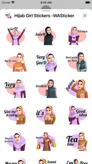 hijab girl stickers- wasticker iphone screenshot 3
