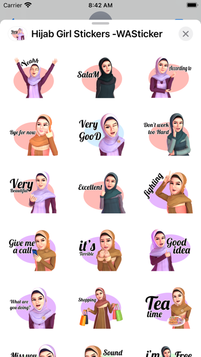 Screenshot #3 pour Hijab Girl Stickers- WASticker