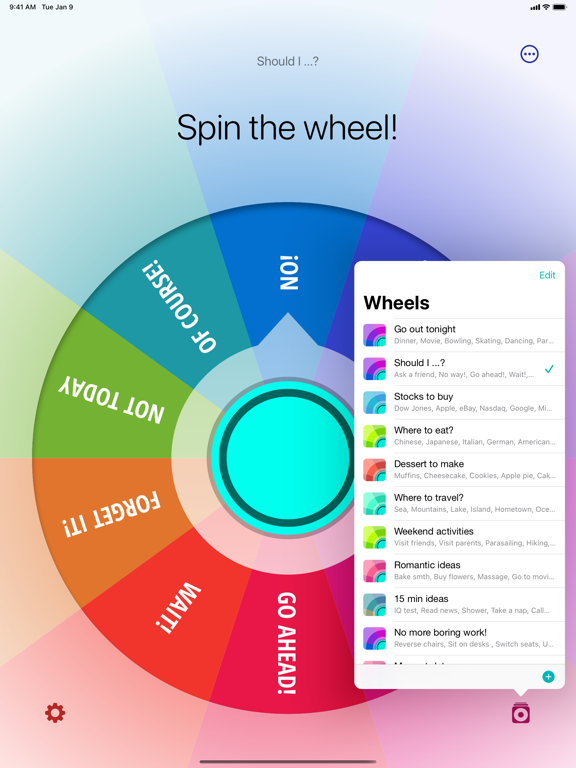 Decide Now! — Random Wheel iPad app afbeelding 4