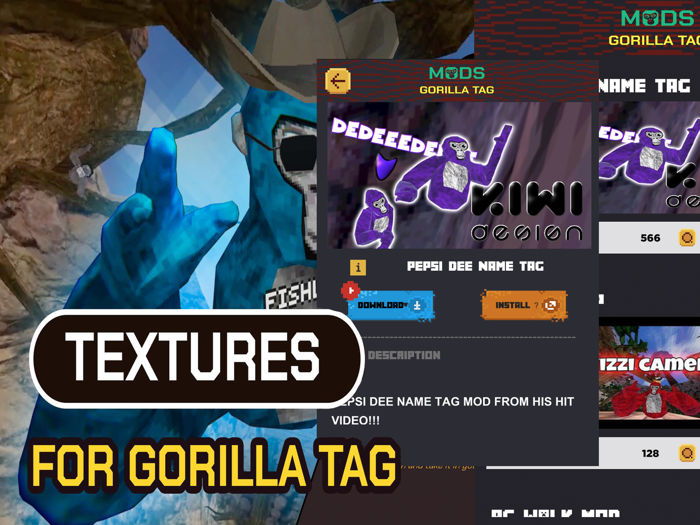 Gorilla tag Mods