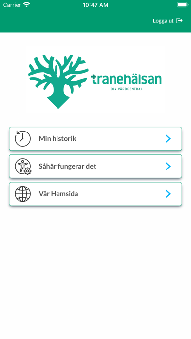 Tranehälsan Digital Screenshot