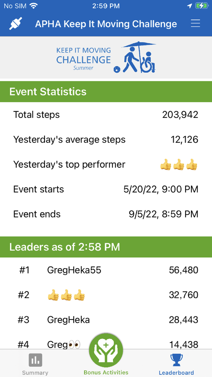 APHA Keep It Moving Challenge