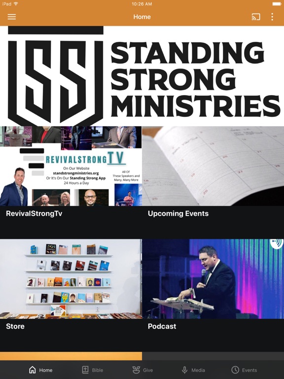 Standing Strong iPad screenshot 1 - Lifestyle app