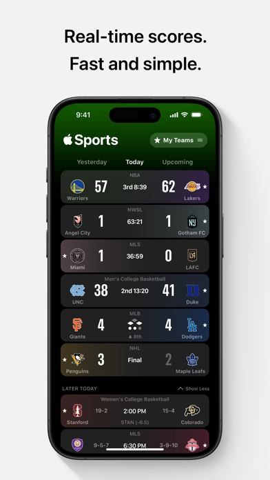 Apple Sports Screenshot
