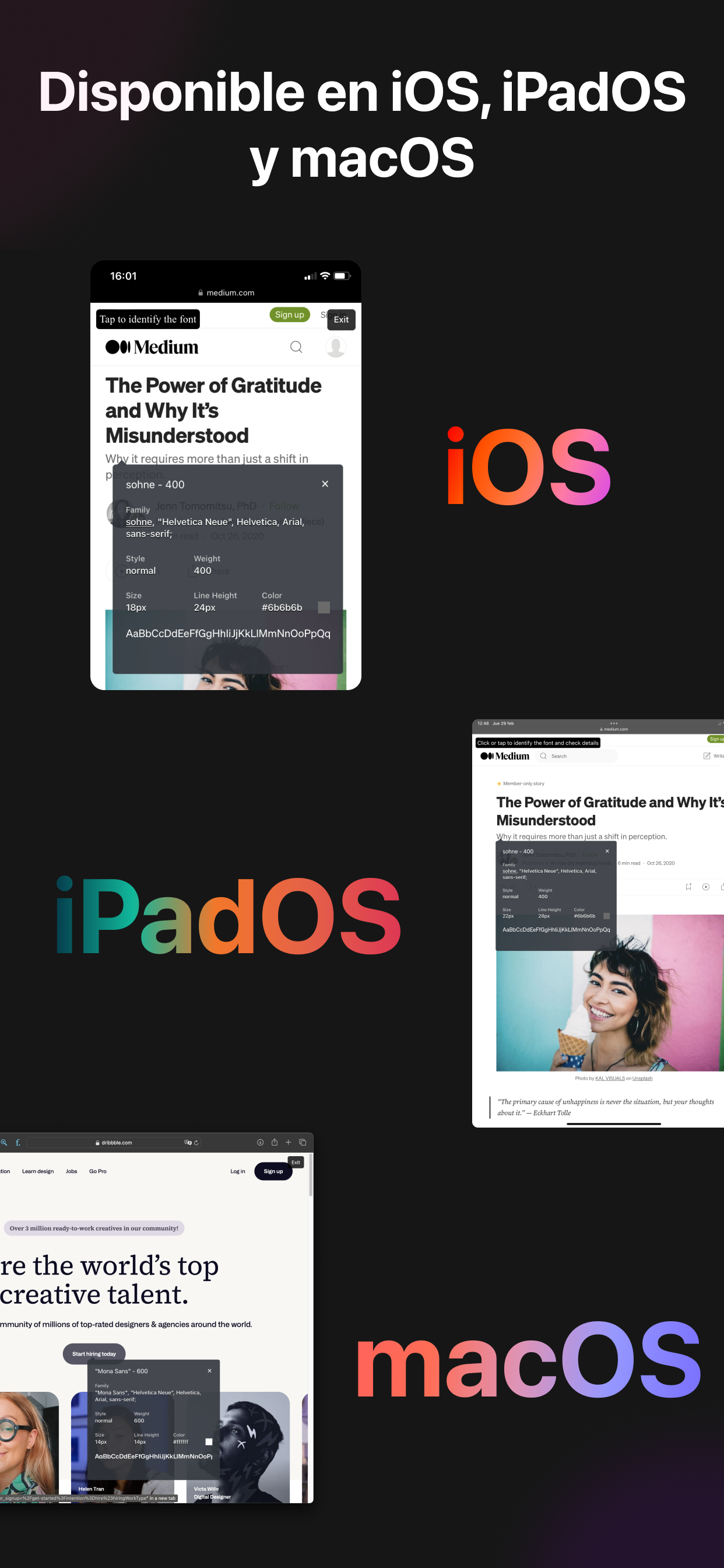 What Font for Safari