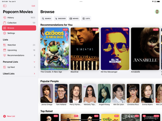 Popcorn Movies iPad app afbeelding 8
