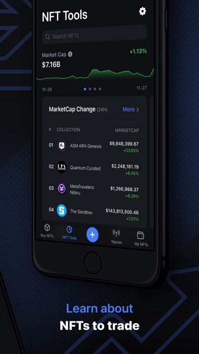 Top Crypto Coins & NFT Creator Screenshot