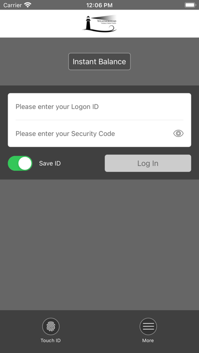 Weatherhead FCU Mobile Banking Screenshot