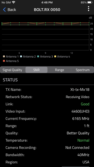 Teradek Bolt Screenshot