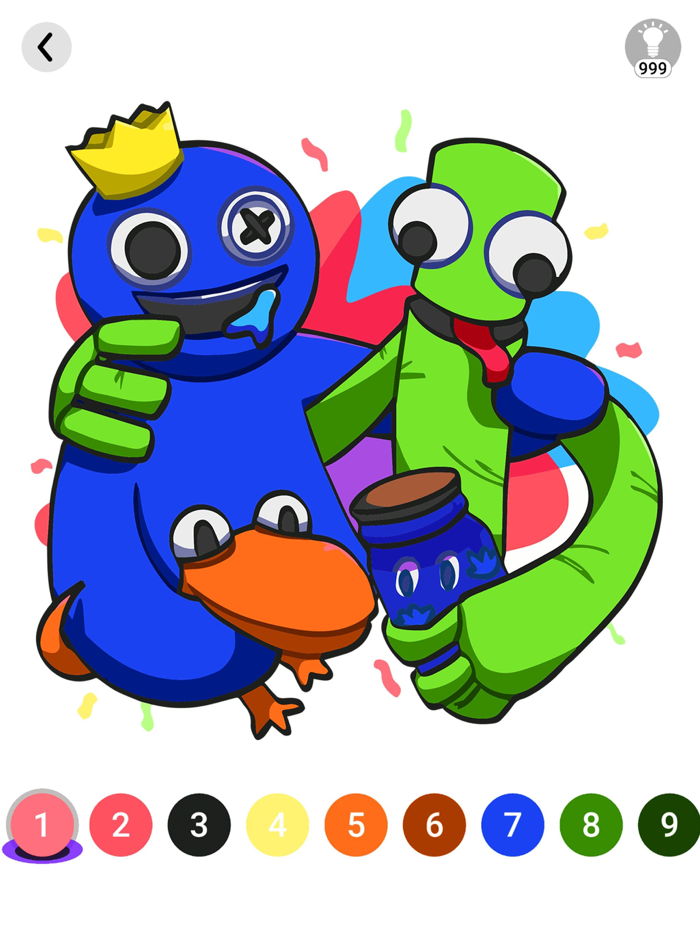 Rainbow Friends Coloring
