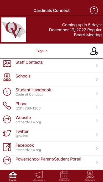 Cardinals Connect Screenshot