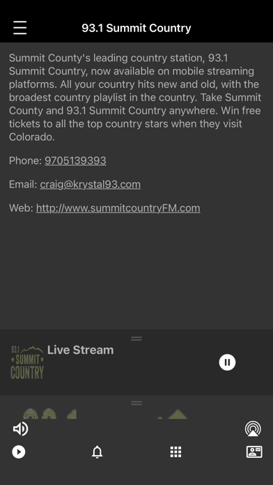 93.1 Summit Country Screenshot