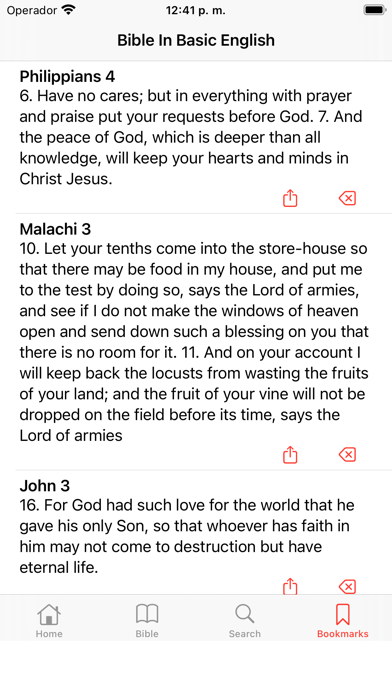 Bible in Basic English, BBE Screenshot