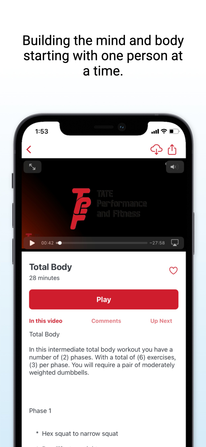 TATE PERFORMANCE AND FITNESS