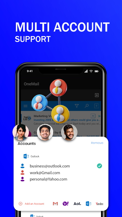 OneMail- Smart email appのおすすめ画像1