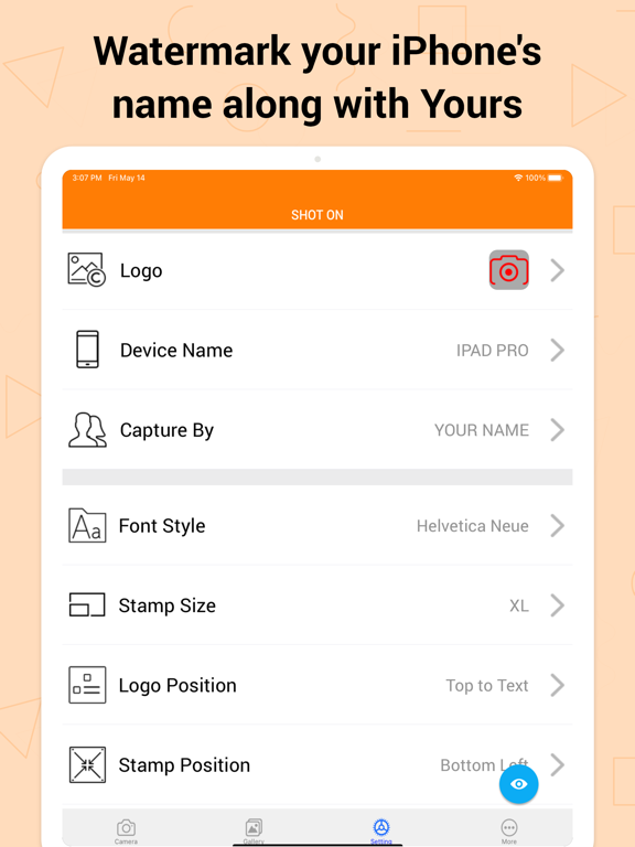 Screenshot #5 pour Shot On for iPhone Watermark