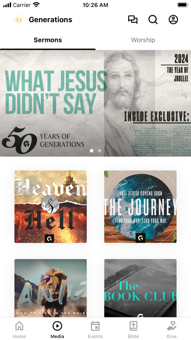 Generations Christian Church Screenshot