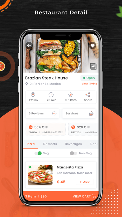 Foodie Food delivery - User Screenshot