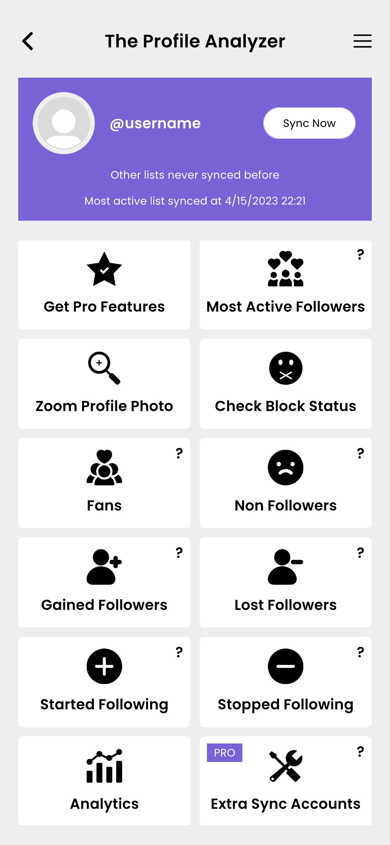 The Profile Analyzer