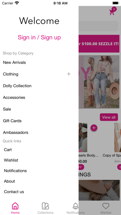 Dove + Bri Boutique Screenshot 2 - AppWisp.com Dove + Bri Boutique Screenshot 2 - AppWisp.com