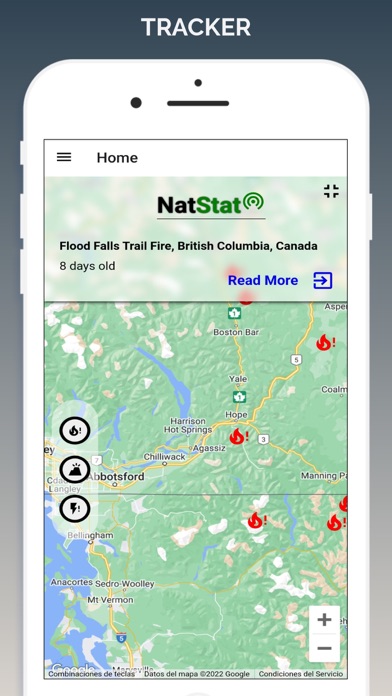 Wildfire Map Tracker Screenshot
