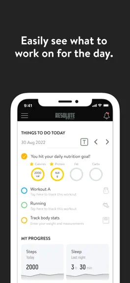 Game screenshot Resolute Coaching & Nutrition apk
