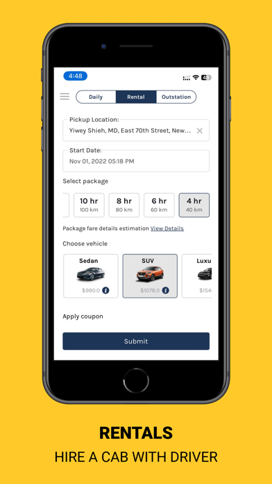 Screenshot #3 pour HireMe - Taxi Booking App