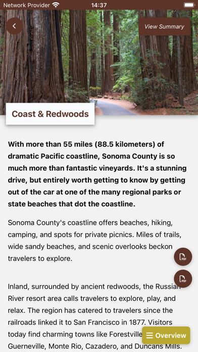 Sonoma County Travel PRO Screenshot