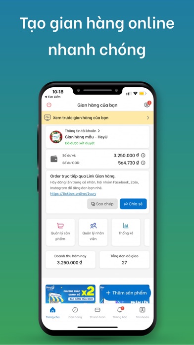 TickBox - Quản lý bán hàng Screenshot