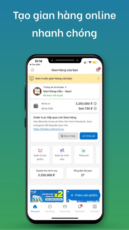 TickBox - Quản lý bán hàng