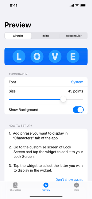 ‎Current - Text Widgets Screenshot