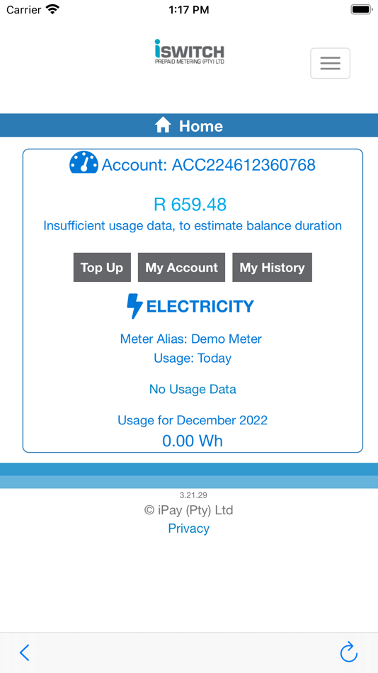 #2. I-Switch prepaid (iOS) 由: iPay (PTY) Ltd