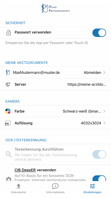 Meine Arztdokumente Screenshot