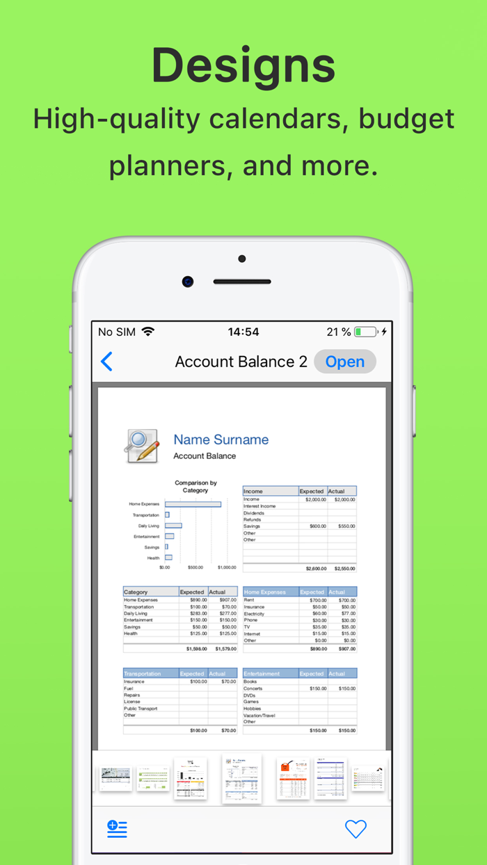 Templates for Numbers - DesiGN