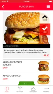 order burger bun iphone screenshot 3