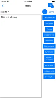 rhyme generator iphone screenshot 2