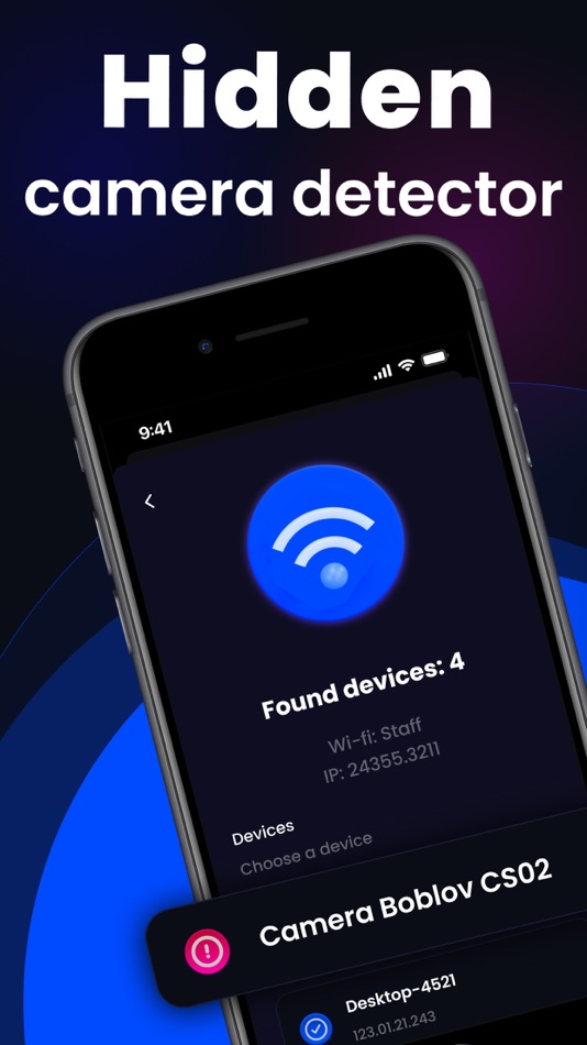 #1. Hidden Camera - Spy Detector (iOS) By: Sarah White
