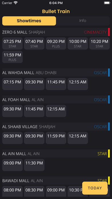 UAE - Cinemas & Events Screenshot