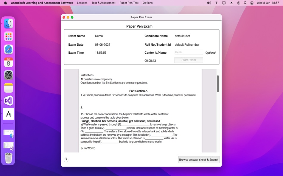#7. Learning & Assessment Software (macOS) بواسطة: Anand Software and Training Pvt Lyd