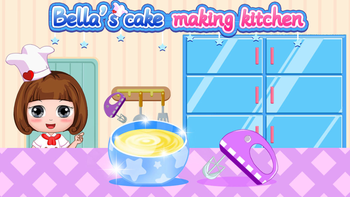 Bellas cake making kitchen