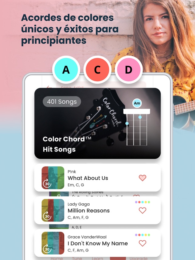 Uke Tuner: Ukulele Tabs, Songs en App Store