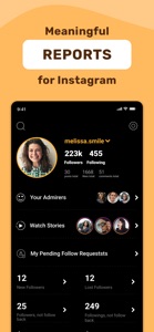 UNFO: Reports for Instagram screenshot #1 for iPhone